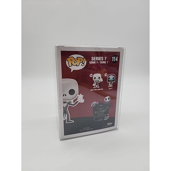 Funko Pop! Disney NBC Jack Skellington w/Snowflake #114 Exclusive With Protector - Picture 5 of 6